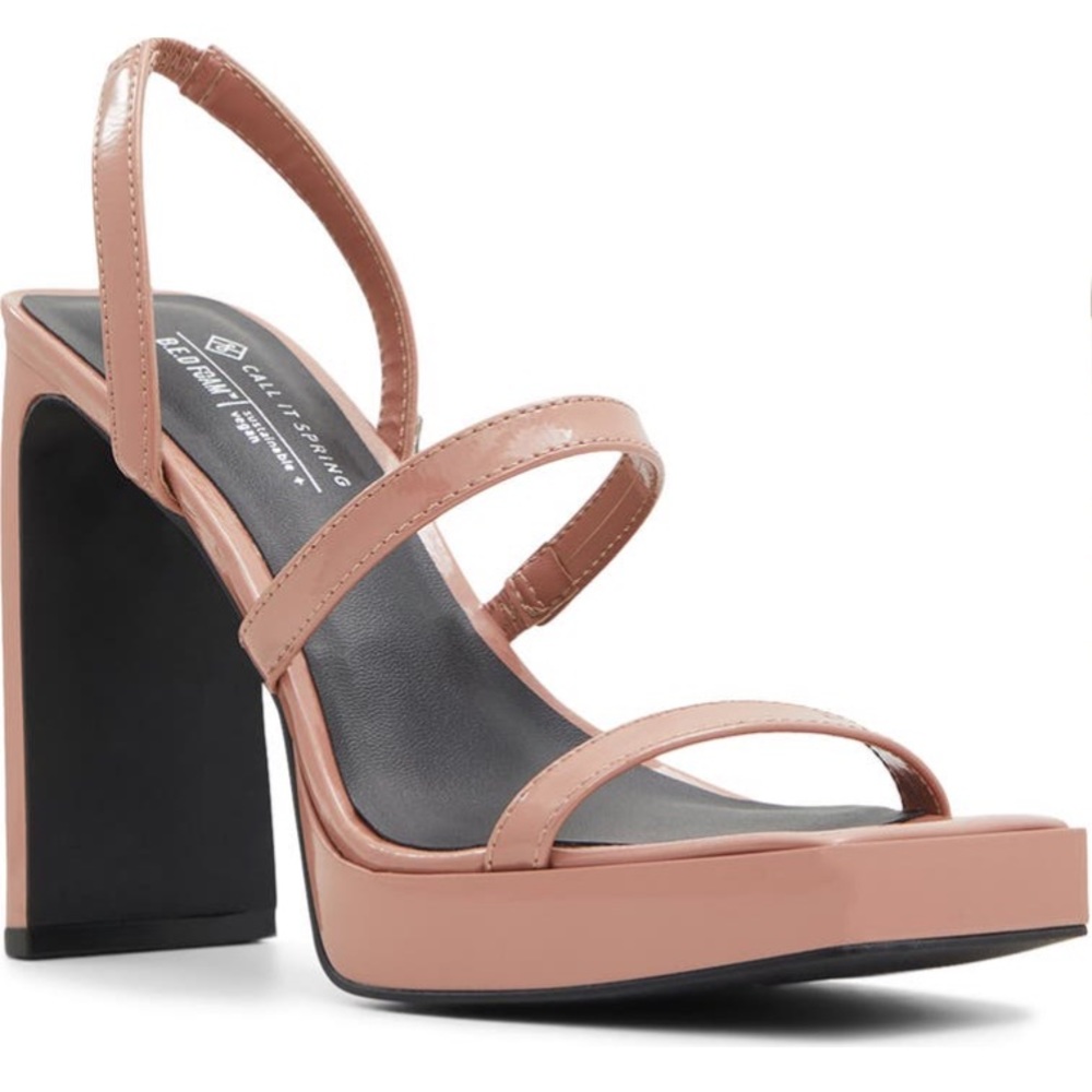 Nude/Pink Strappy Heels